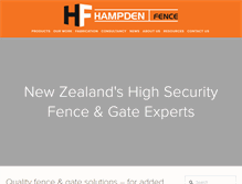 Tablet Screenshot of hampden.co.nz